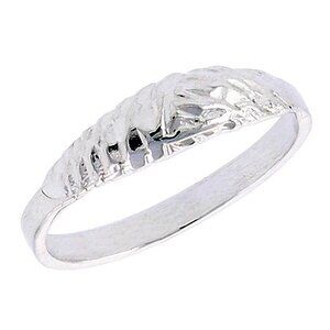 925 Sterling Silver Nugget Ring Pinky Ring